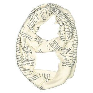 STORIARTS ALICE IN WONDERLAND Book Infinity Scarf EUC